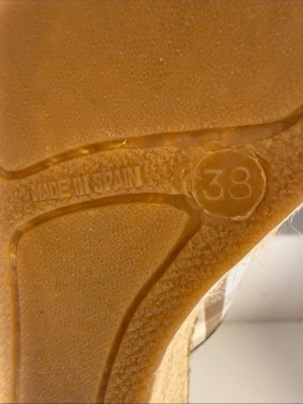 Burberry Wedge Espadrille Thong Sandals - EU Size 38 (US Size 7.5) - Picture 8 of 8
